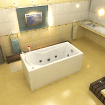 Ванна акриловая Бриз 1500х750 + лицевой экран Бриз + слив-перелив (заказ) 41393