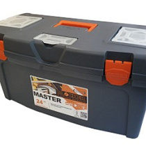Ящик для инструмента "MASTER " №24 черн./оранж.(1/4) "Пластик Репаблик" BR6006ЧРОР 64836