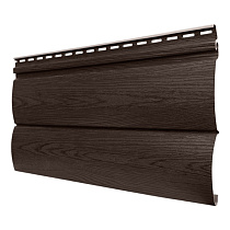 Сайдинг Текос Lux & Noir Двойной оцилин. брус Бразильская вишня (3.66м х 0,23мм) 67212