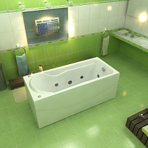 Ванна акриловая Мальта 1700х750 + лицевой экран Мальта + слив-перелив (заказ) 21879