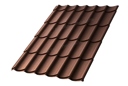 Металлочерепица МП Ламонтерра (VALORI-20-Brown-0.5) 69221