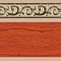 Бленда Флора 5см вишня/золото 42529