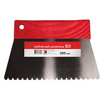 Шпатель зубчатый В3 (200мм) 69701