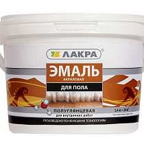 Эмаль акрил.д/пола ЛАКРА Зол-корич.0,9кг 47645