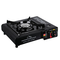 Газовая плита 1-конфорка портативная для цанговых баллонов, 34х26х9см, Чингисхан, 333520 56890