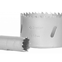 Коронка ЗУБР "ЭКСПЕРТ" биметаллическая, быстрорежущая сталь, глубина сверления до 38мм, d-35мм 51450