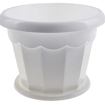 Кашпо Гармония 0,7л с под белый  М1408 57613