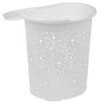 Корзина д/белья Кружево 50л белая М2603 57816