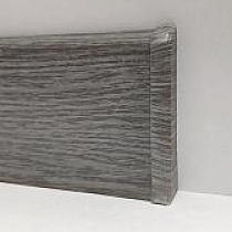 Плинтус напольный с кабель-каналами 70мм 2,2м "Деконика" 210 Дуб пепельный 74847