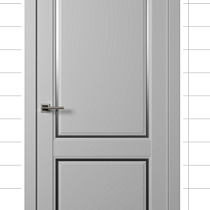 Дверное полотно Fly -2 Grey Poly 700*2000 FAMILYDOORS (на заказ) 74224
