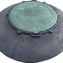 Люк конусный переходник 1000 (зеленая крышка) 73345