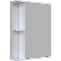 Зеркальный шкаф 55 с полкой, белый 64800